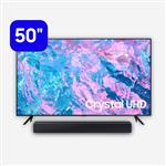 Combo Smart TV Samsung 50" Crystal UHD 4K+ Soundbar C400